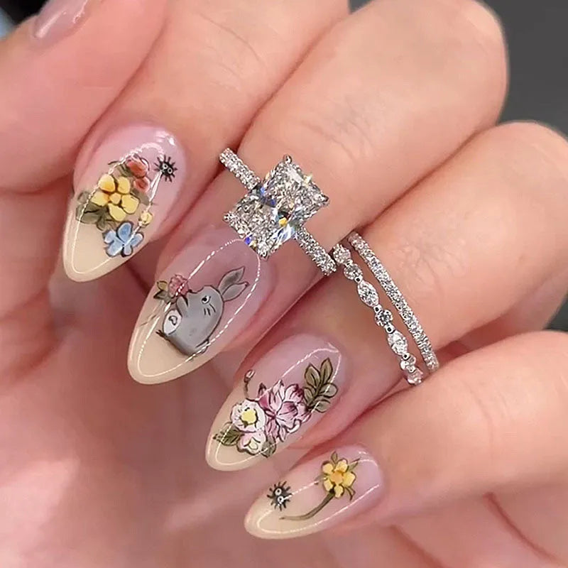Elodie | Elegant 3-delat ringset i vitt guld