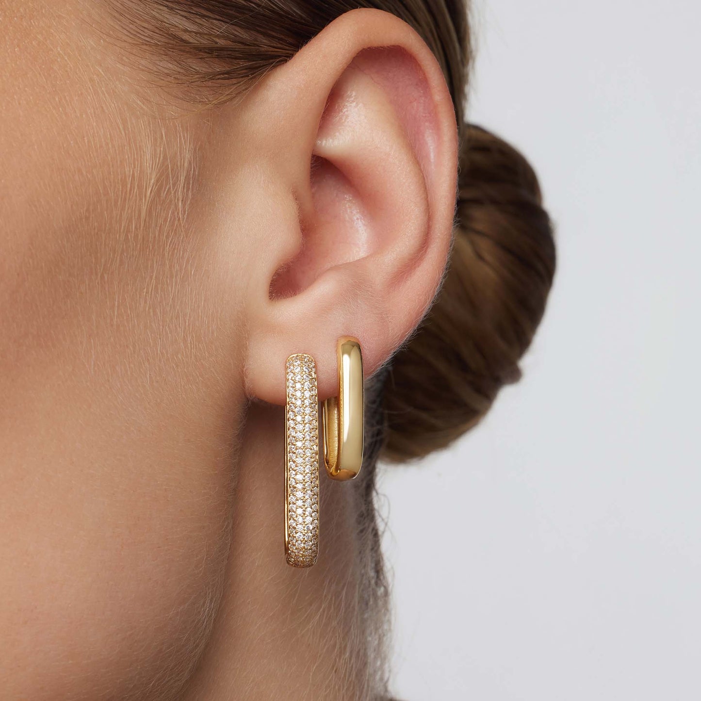 Stora ikoniska Pavé-ringar | Guld