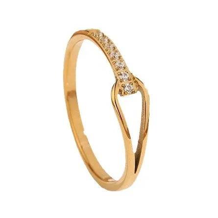 Geometrisk elegant guldring
