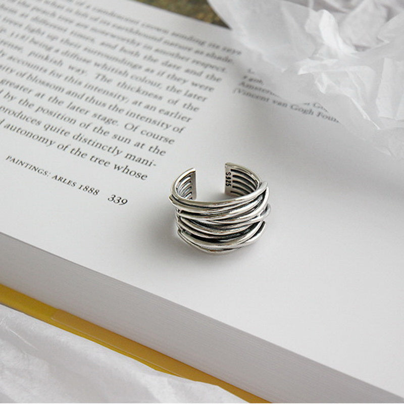 Justerbar lagerring i 925 sterlingsilver