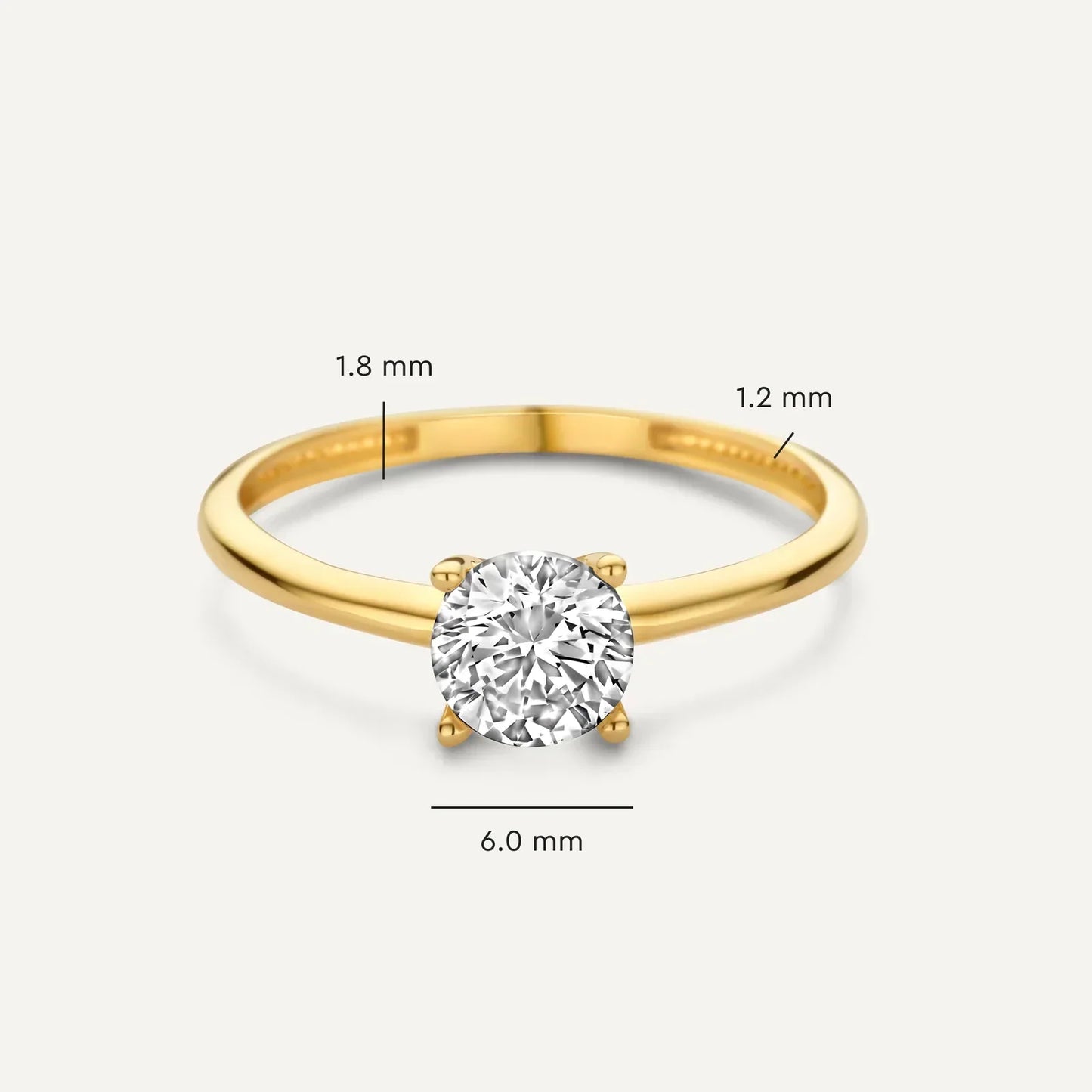 Savaya El Playa Ring | Vitt guld