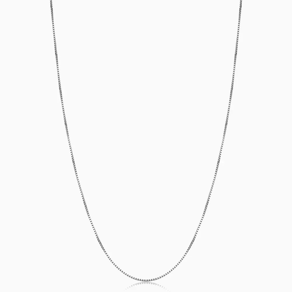 Bodega Box Halsband | Vitt guld