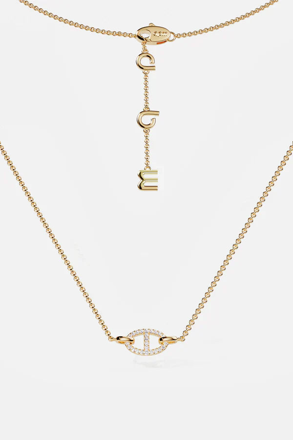 Isla Marina Halsband | Vitt guld