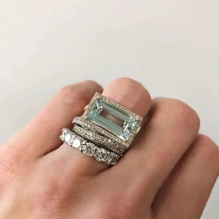 Tidlös vintage silverring med turkos