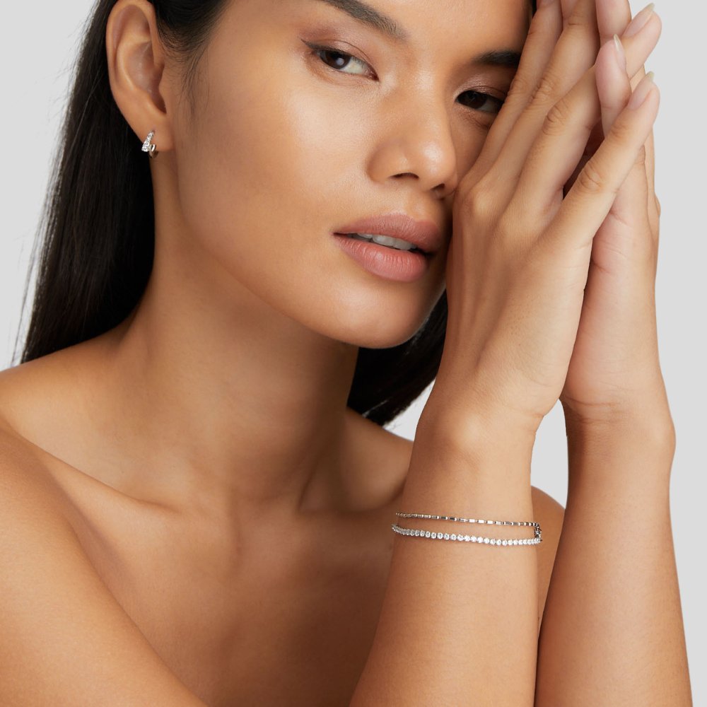 Arelia Kristall Silverarmband