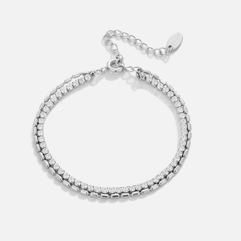 Arelia Kristall Silverarmband