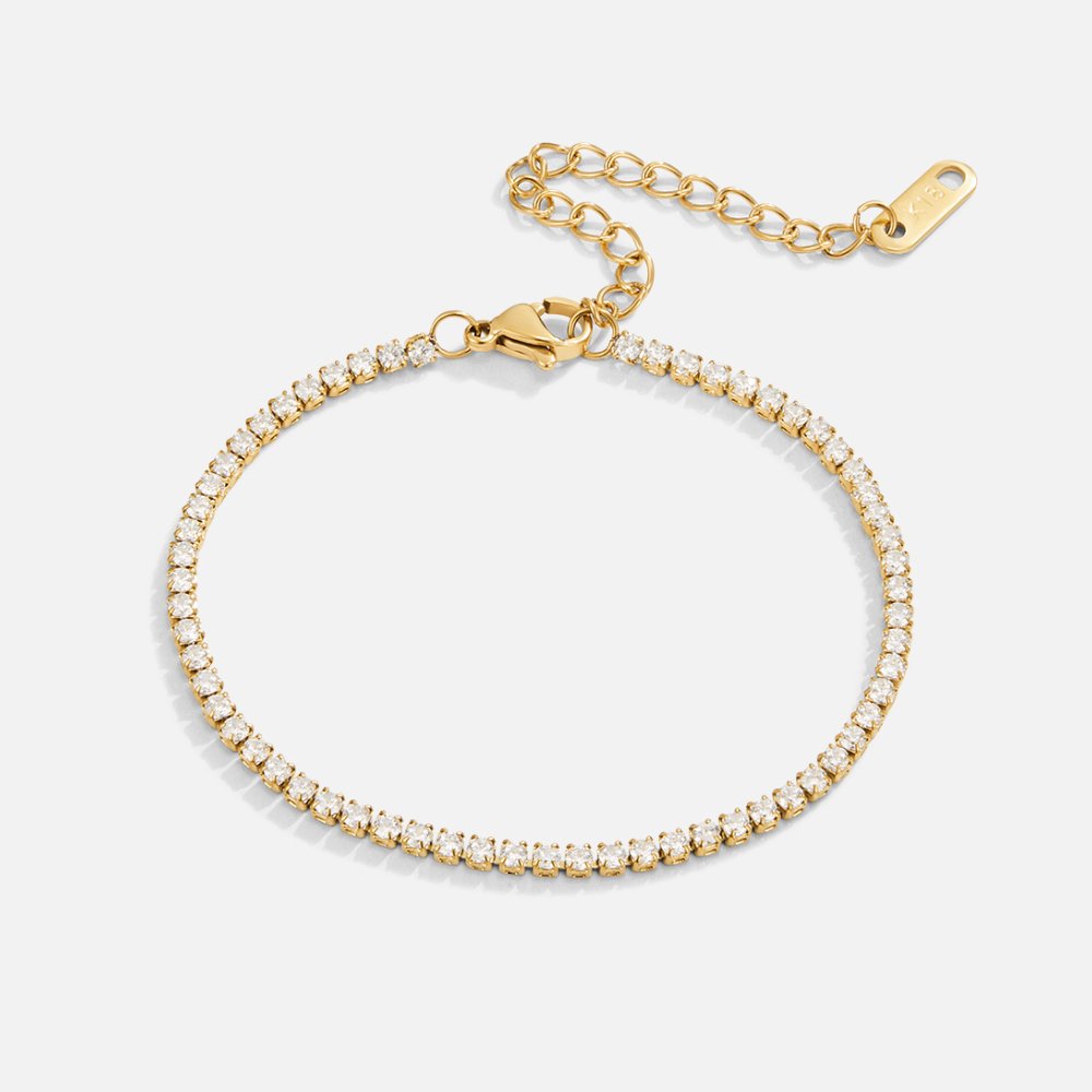 Cordelia Guld Tennisarmband