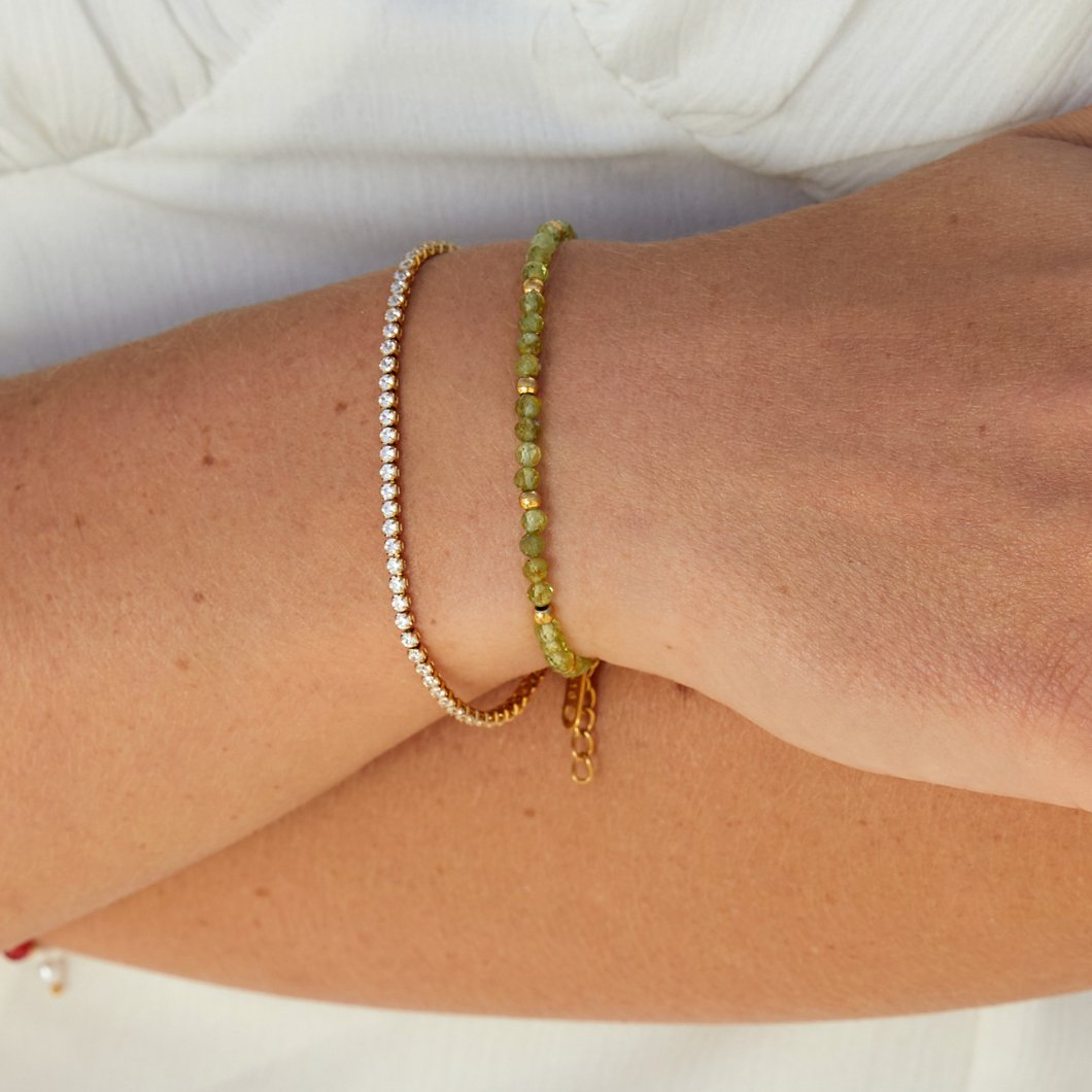 Cordelia Guld Tennisarmband