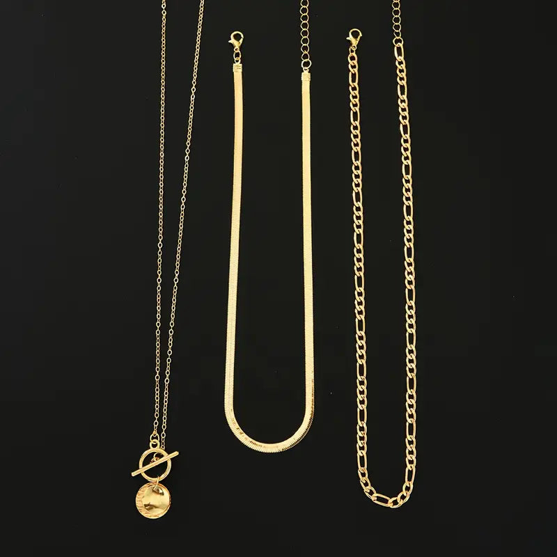 Savira Texturerat Mynt Halsband | Guld