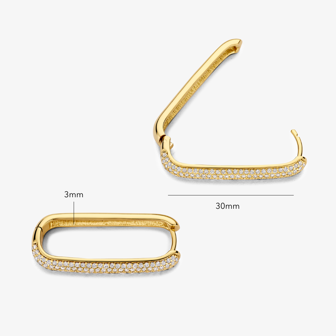 Stora ikoniska Pavé-ringar | Guld