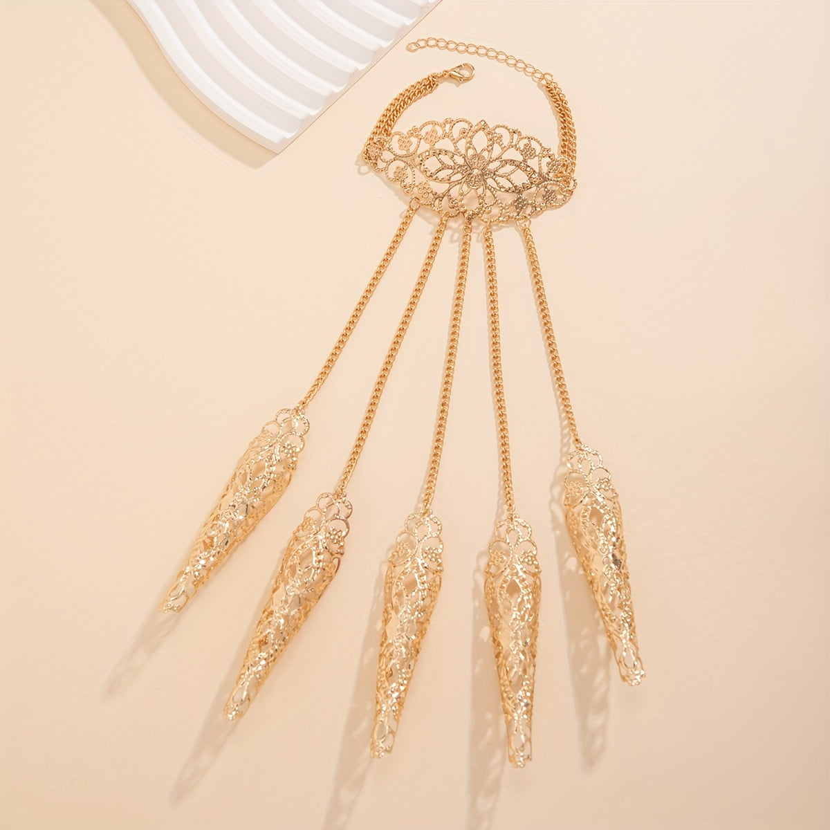 Bergqvist™ | Golden Gothic Lace Hand Bracelet