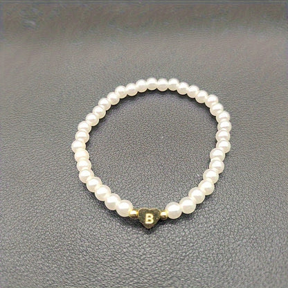 AZ Hjärta Initial Armband 