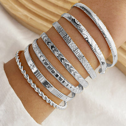 Gyllene Boho Armbandsset 