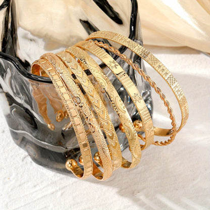 Gyllene Boho Armbandsset 