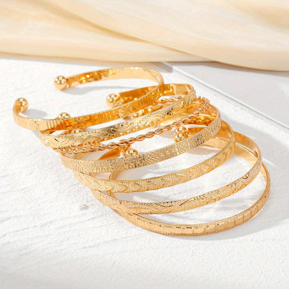 Gyllene Boho Armbandsset 