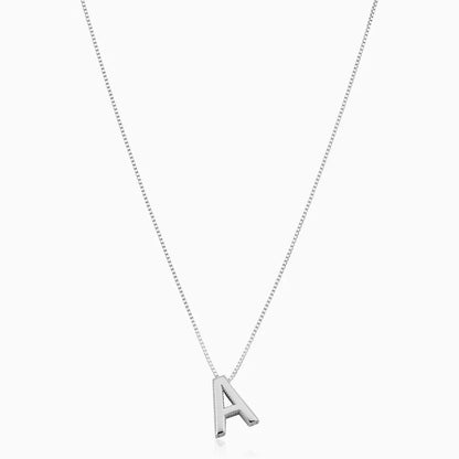 Halsband med kärleksbrev | Vitt guld