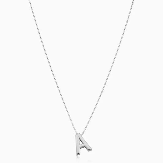 Halsband med kärleksbrev | Vitt guld