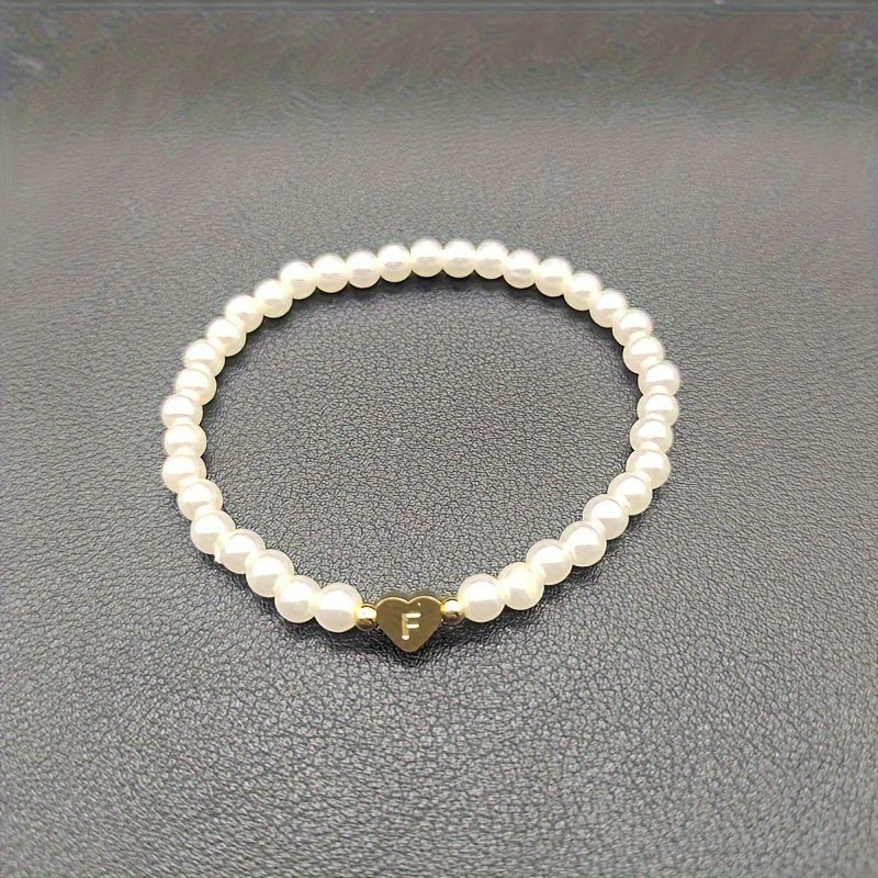 AZ Hjärta Initial Armband 