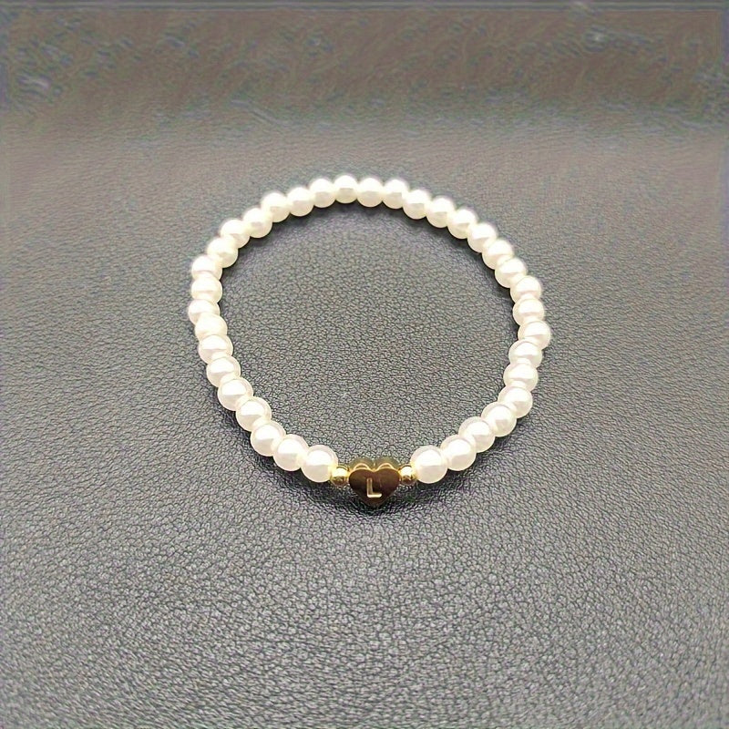 AZ Hjärta Initial Armband 