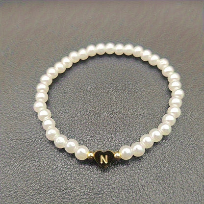 AZ Hjärta Initial Armband 