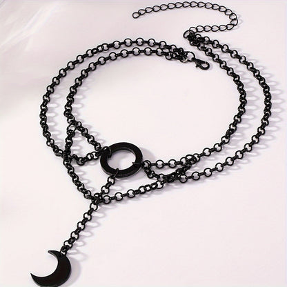 Bergqvist™ | Gothic Crescent Moon Chain Choker