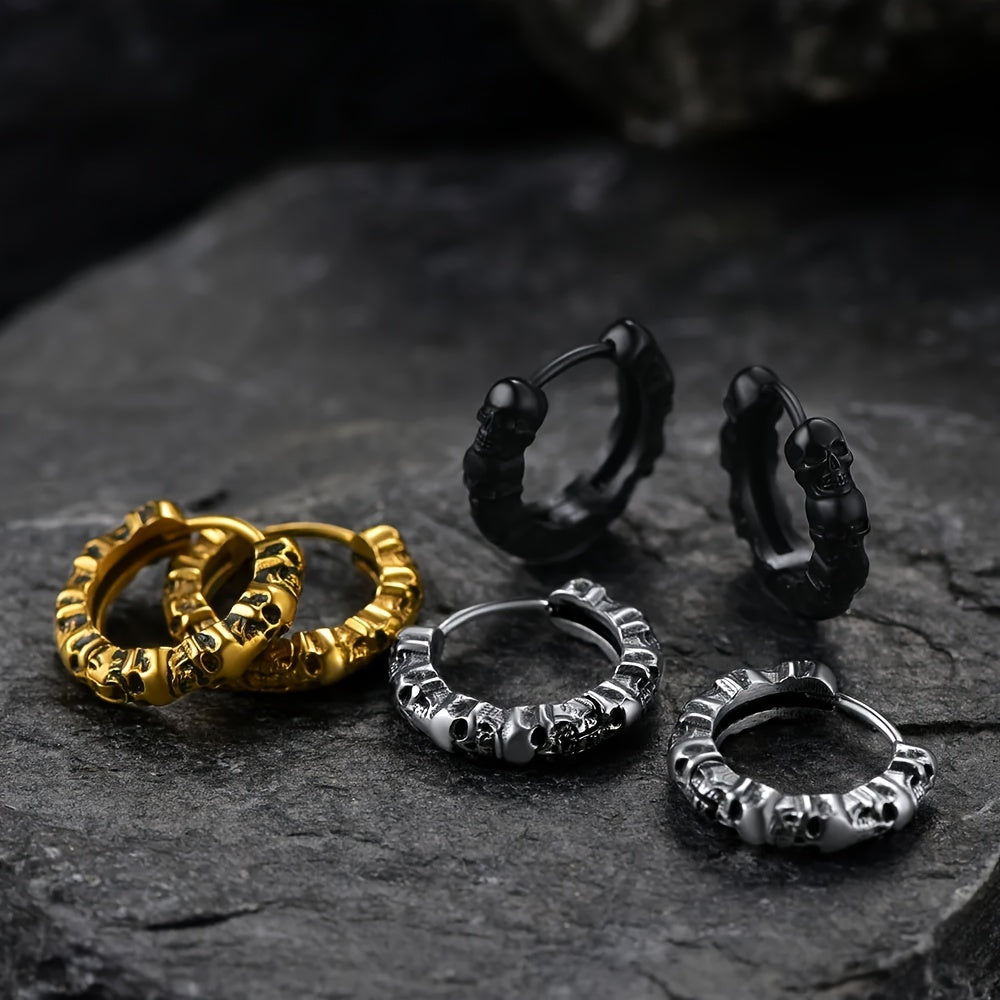 Bergqvist™ | Gothic Skull Hoop Earrings