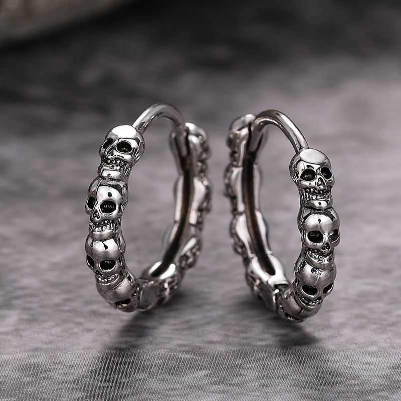 Bergqvist™ | Gothic Skull Hoop Earrings
