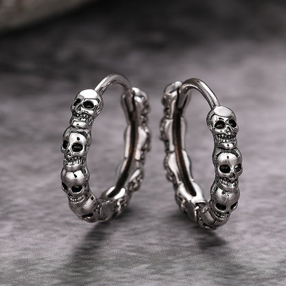 Bergqvist™ | Gothic Skull Hoop Earrings