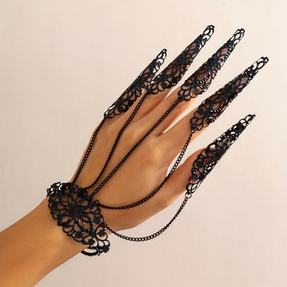 Bergqvist™ | Golden Gothic Lace Hand Bracelet