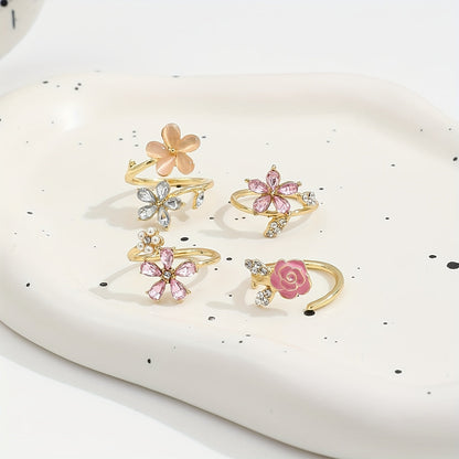 Legering Strasspärlring Set