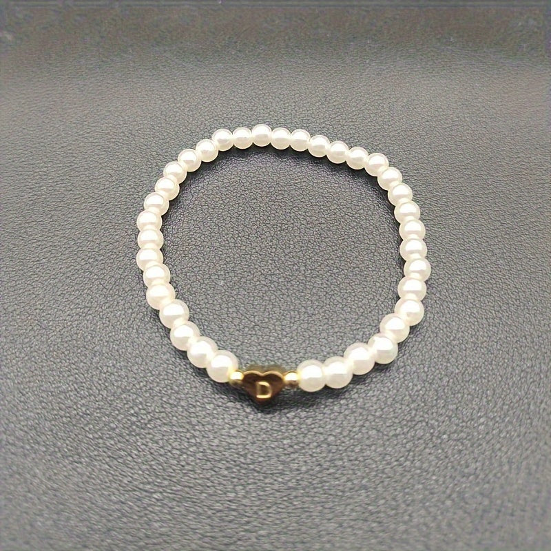 AZ Hjärta Initial Armband 