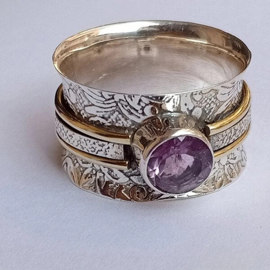 Elegant kristallmeditationsring