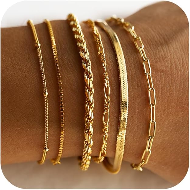 Isabella Vernetta armbandsset | Guld