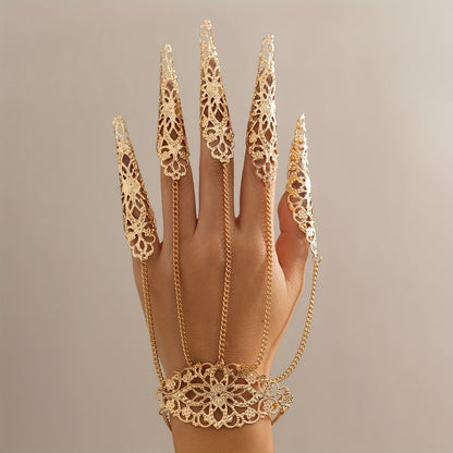 Bergqvist™ | Golden Gothic Lace Hand Bracelet