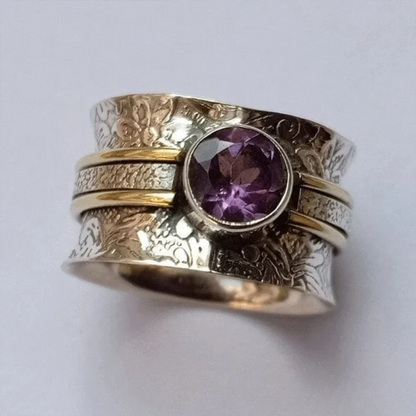 Elegant kristallmeditationsring