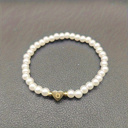 AZ Hjärta Initial Armband 