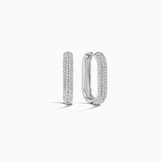 Icon Pavé-ringar | Vitt guld