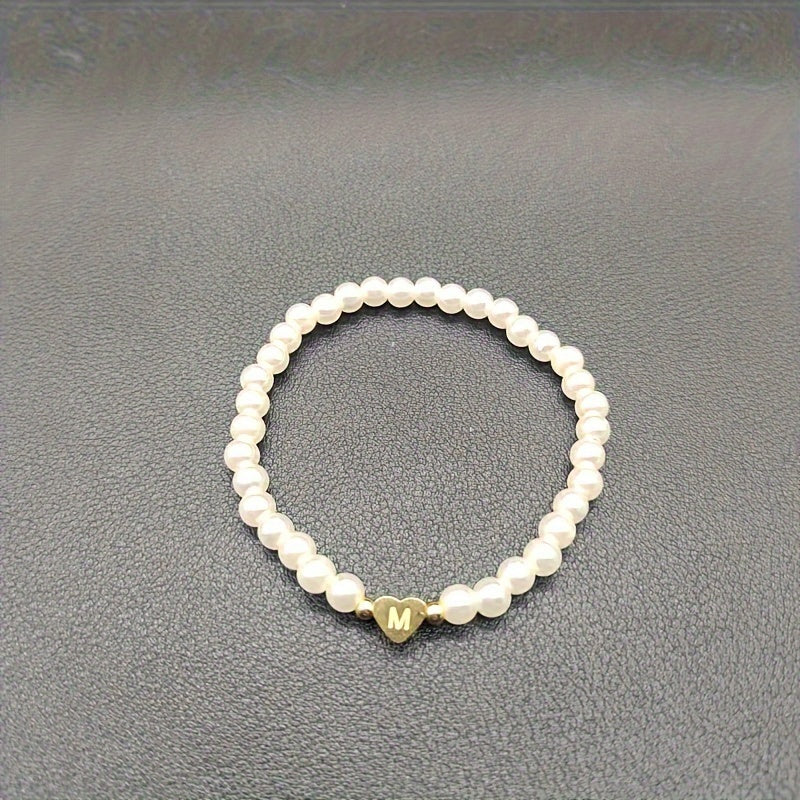 AZ Hjärta Initial Armband 
