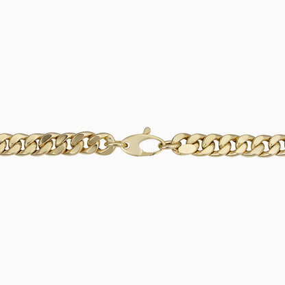 Kubanskt armband | Vitt guld