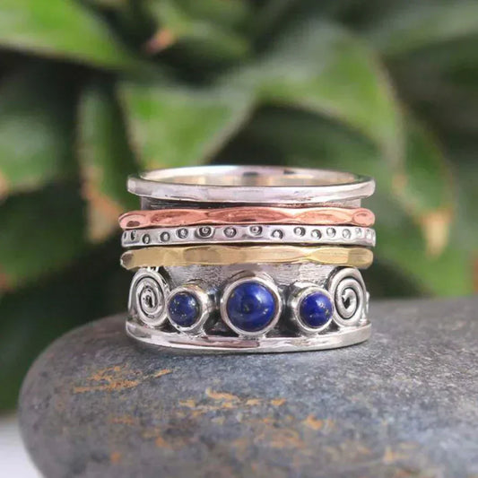 Safir Bohemisk Meditation Ring