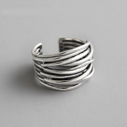 Justerbar lagerring i 925 sterlingsilver 