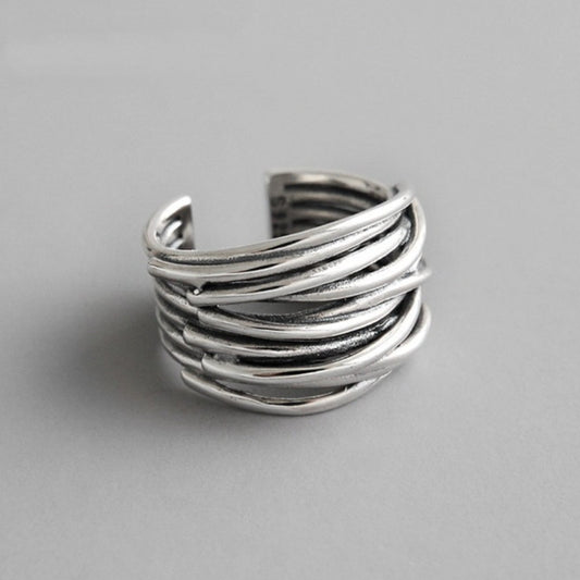Justerbar lagerring i 925 sterlingsilver 