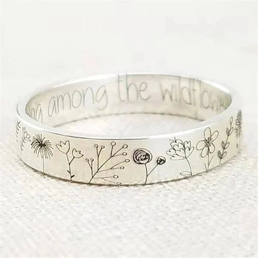 Minimalistisk silverring