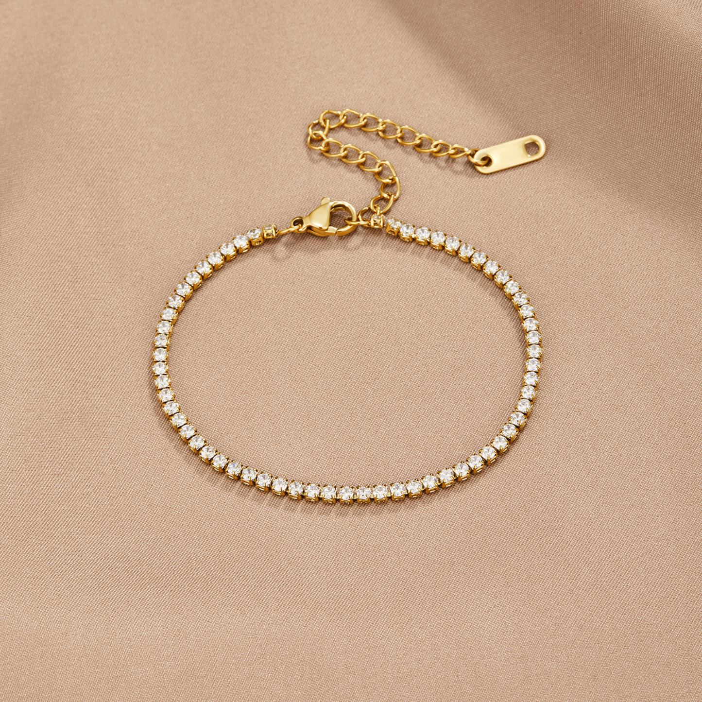 Cordelia Guld Tennisarmband