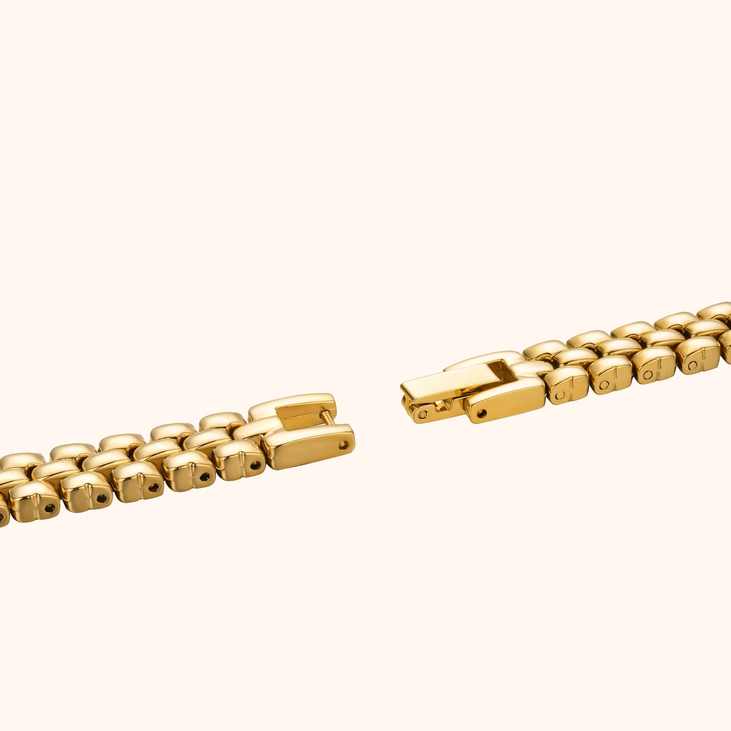 Guldfärgad romersk armbandsklocka