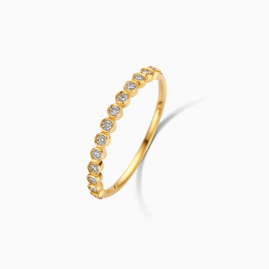 Diamantbubbelring | Guld
