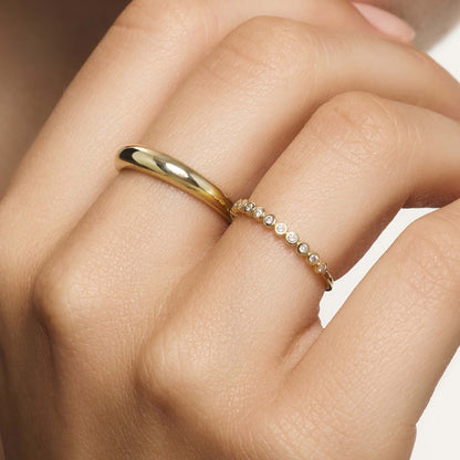Diamantbubbelring | Guld