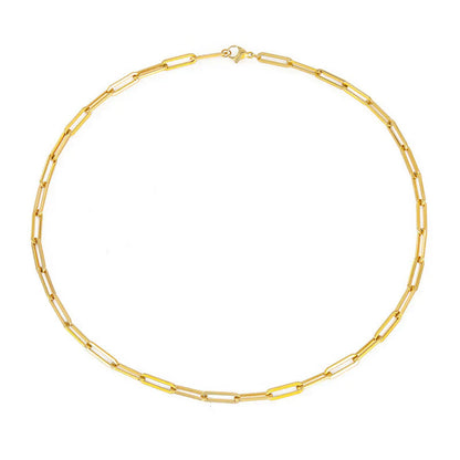 Archen Elegant Kedjehalsband | Vitt Guld