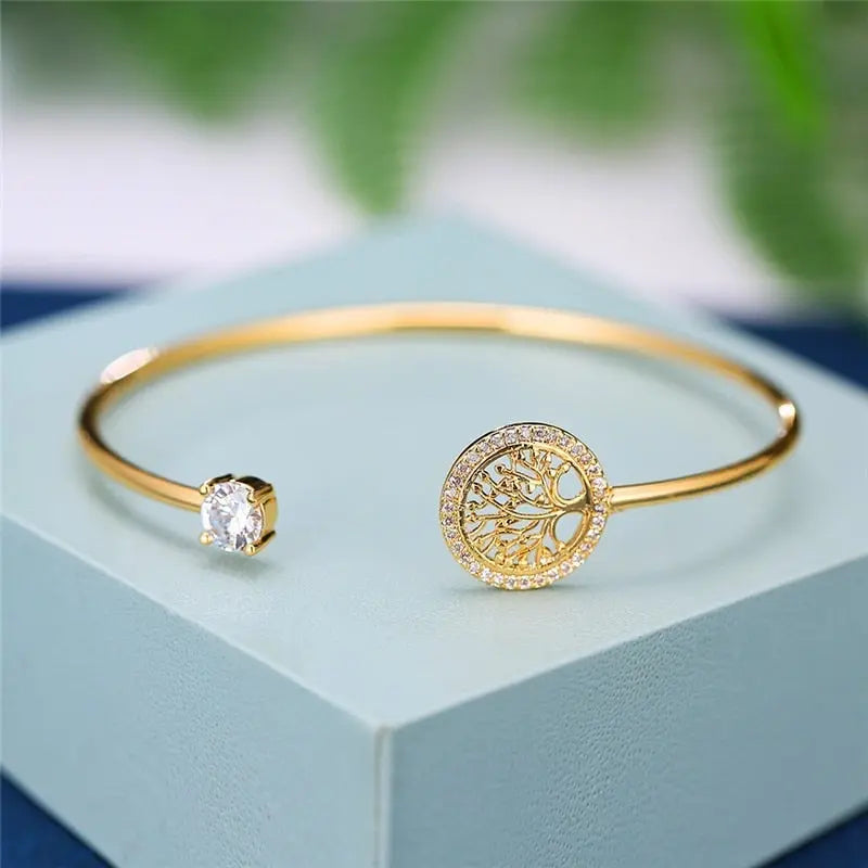 Justerbart armband med livets träd-design 