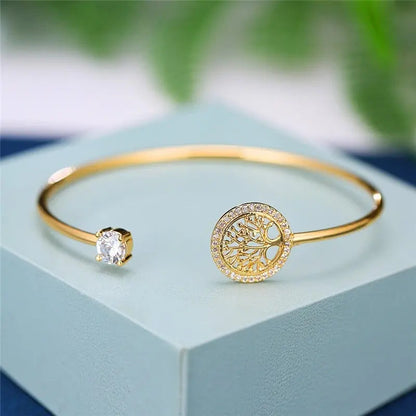 Justerbart armband med livets träd-design 